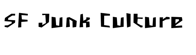 SF Junk Culture font preview