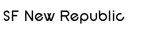 SF New Republic font preview