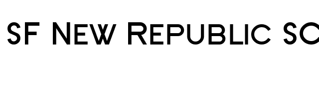SF New Republic SC Bold font preview