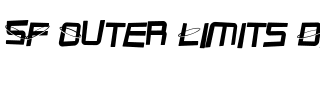 SF Outer Limits Distorted font preview
