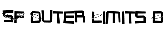 SF Outer Limits DistUpright font preview