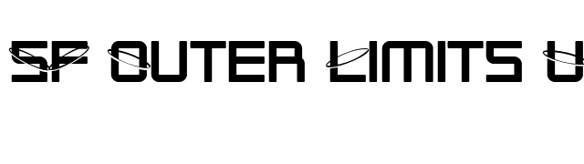 SF Outer Limits Upright font preview