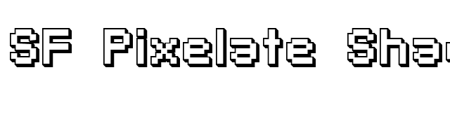 sf-pixelate-shaded-bold font preview