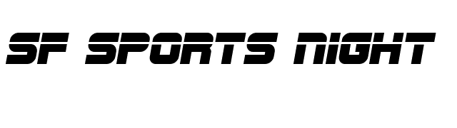 SF Sports Night font preview