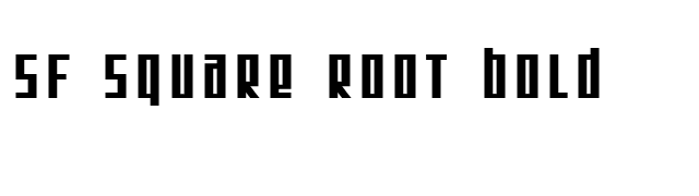 SF Square Root Bold font preview
