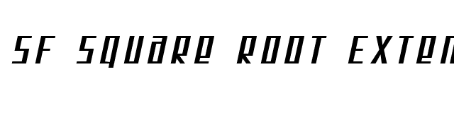 sf-square-root-extended-oblique font preview