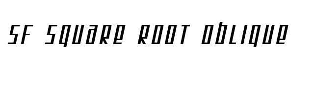 sf-square-root-oblique font preview