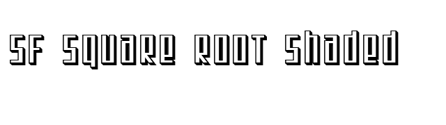 sf-square-root-shaded font preview
