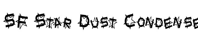 SF Star Dust Condensed font preview