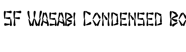 sf-wasabi-condensed-bold font preview