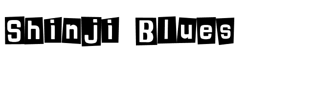 Shinji Blues font preview