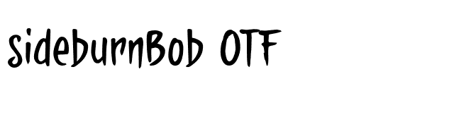 sideburnBob OTF font preview