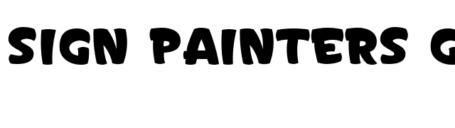 Sign Painters Gothic No. 2 JL font preview