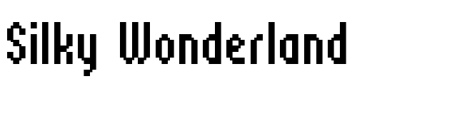 Silky Wonderland font preview