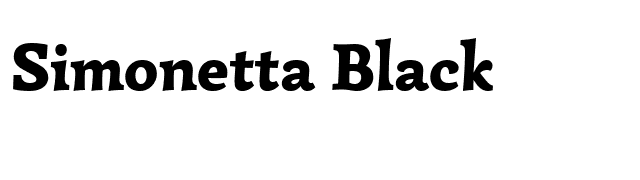 Simonetta Black font preview