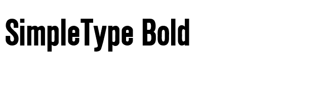 simpletype-bold font preview