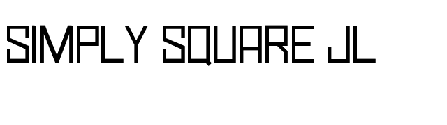 Simply Square JL font preview