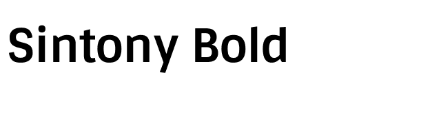 Sintony Bold font preview