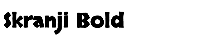 skranji-bold font preview