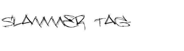 Slammer tag font preview