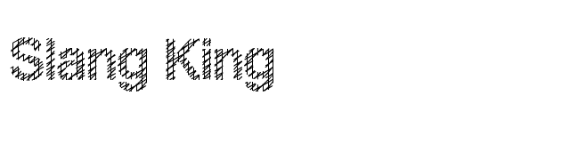 Slang King font preview