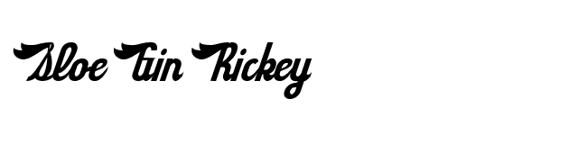 Sloe Gin Rickey font preview
