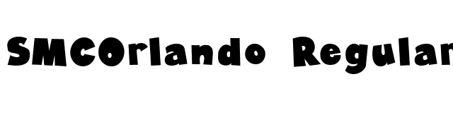 SMCOrlando Regular font preview