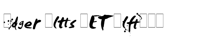 Smudger Alts LET Plain1.0 font preview