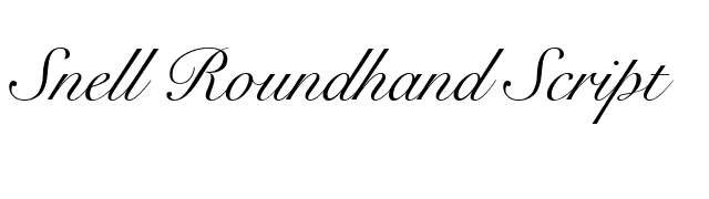 Snell Roundhand Script font preview