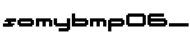 somybmp06_12 font preview