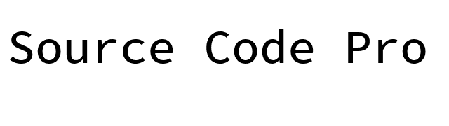 Source Code Pro Medium font preview