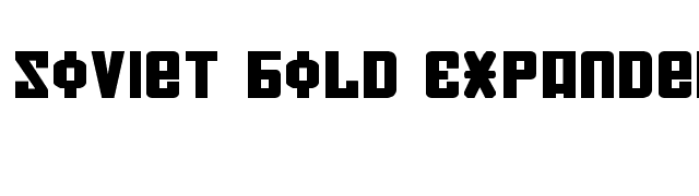 Soviet Bold Expanded font preview
