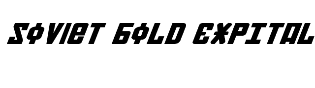 Soviet Bold ExpItal font preview