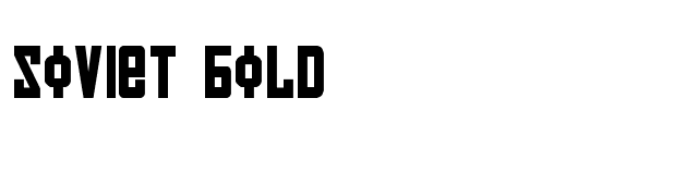 soviet-bold font preview