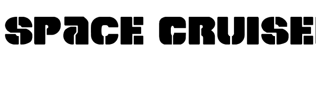 space-cruiser font preview