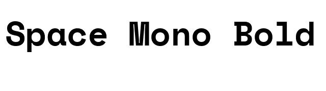 space-mono-bold font preview