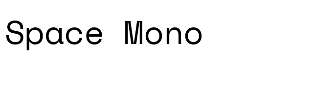 space-mono font preview
