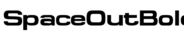 SpaceOutBold font preview