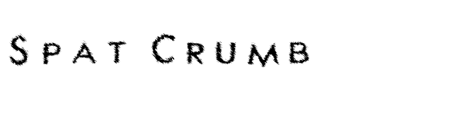 Spat Crumb font preview