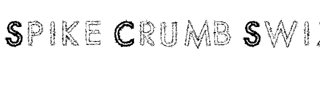 Spike Crumb Swizzle font preview
