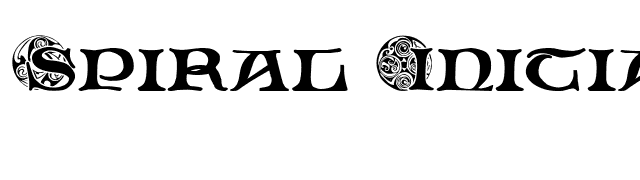 spiral-initials font preview