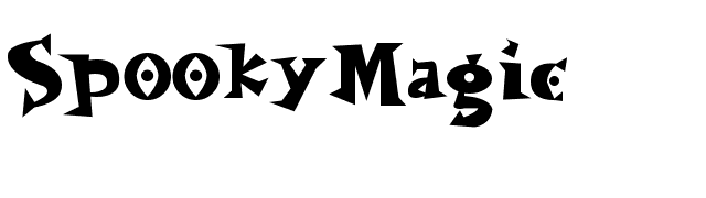 SpookyMagic font preview