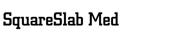SquareSlab Med font preview