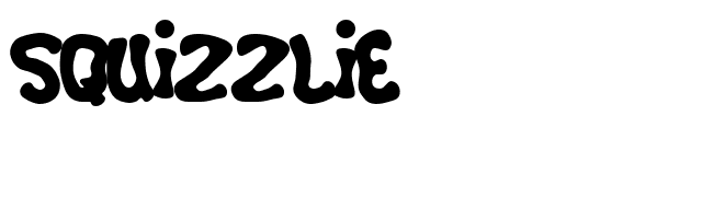 Squizzlie font preview