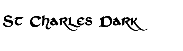 St Charles Dark font preview