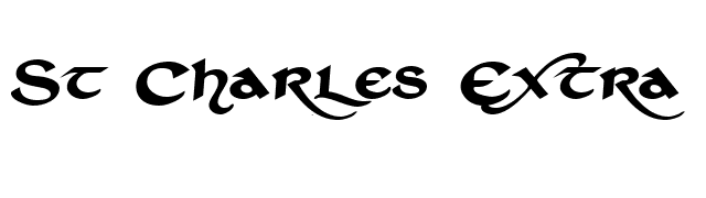 St Charles Extra Dark font preview