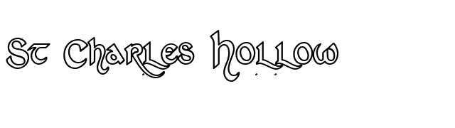 St Charles Hollow font preview