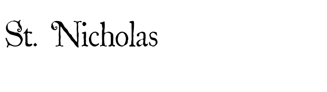 St. Nicholas font preview