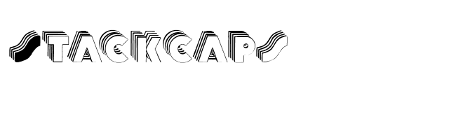 Stackcaps font preview