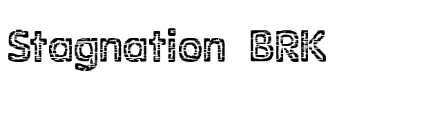 Stagnation BRK font preview